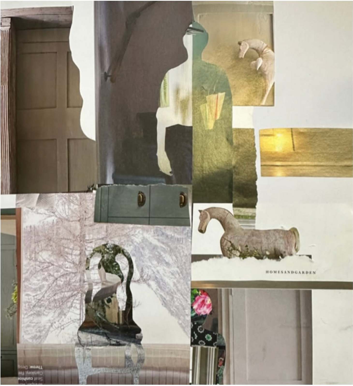 Collage Art session with Trayci Tompkins